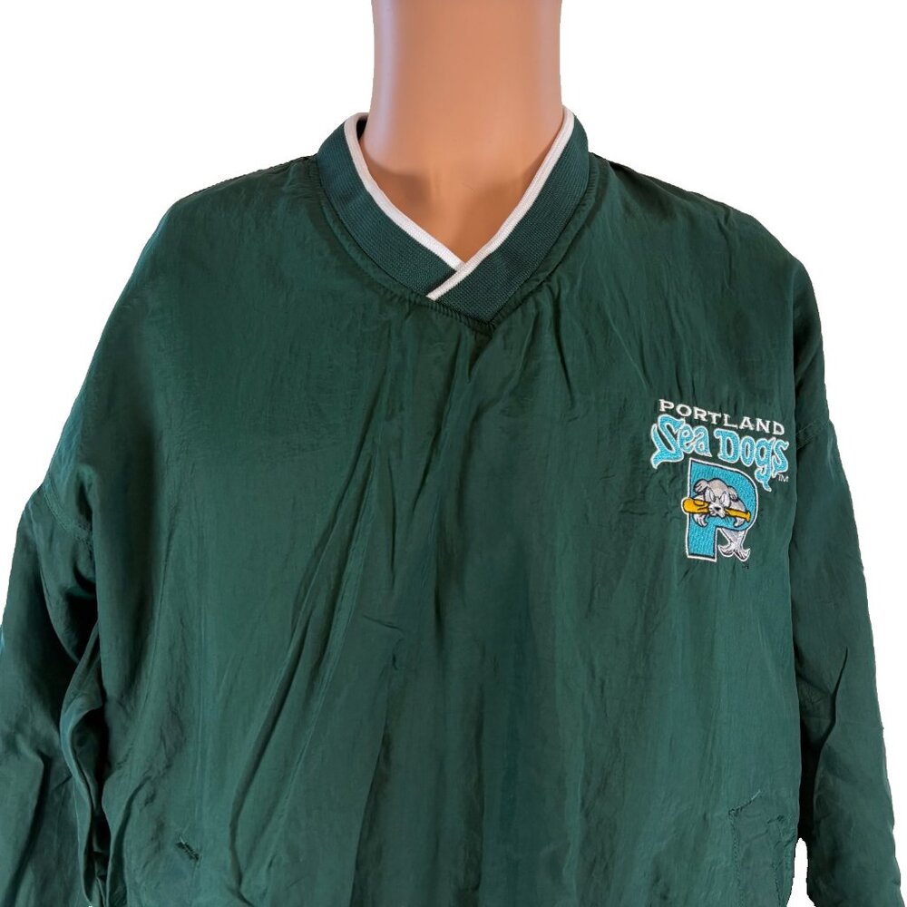 Vintage Portland Sea Dogs Jacket Mens Size S Minor League Baseball 90s MILB